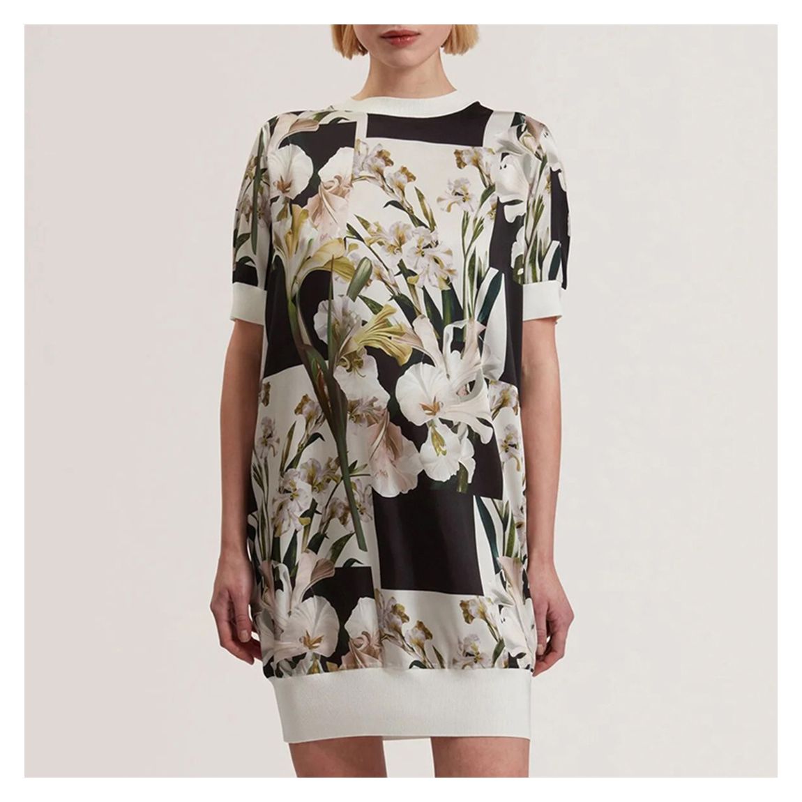 Multi Roneea Printed Woven Front Box Dress main product photo