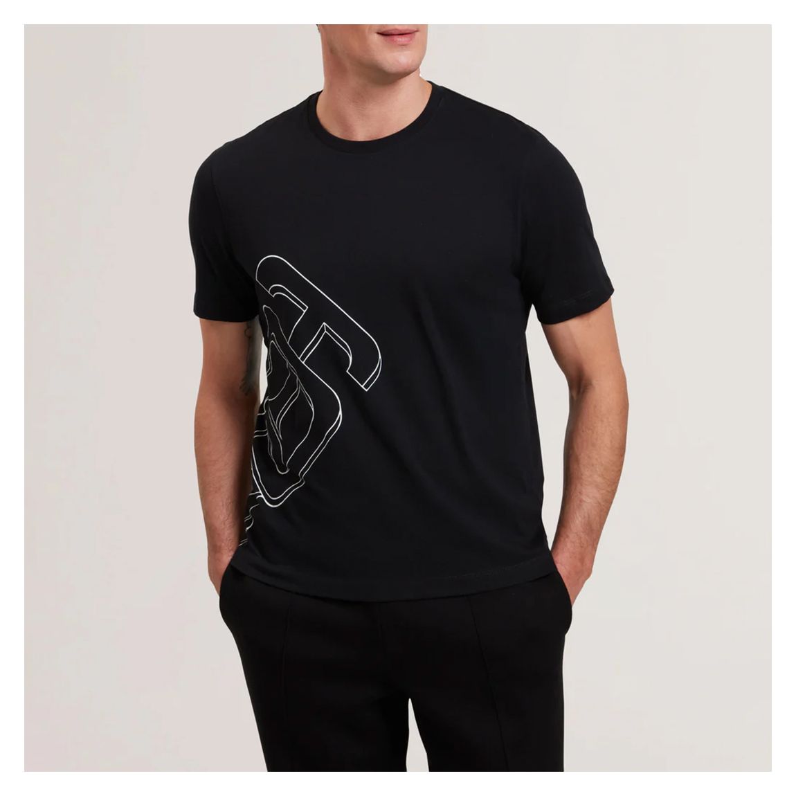 Black Craigey Branded Graphic T-shirt main product photo