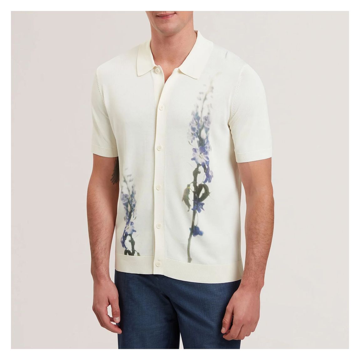 Cream Ruits Regular Floral Shirt main product photo