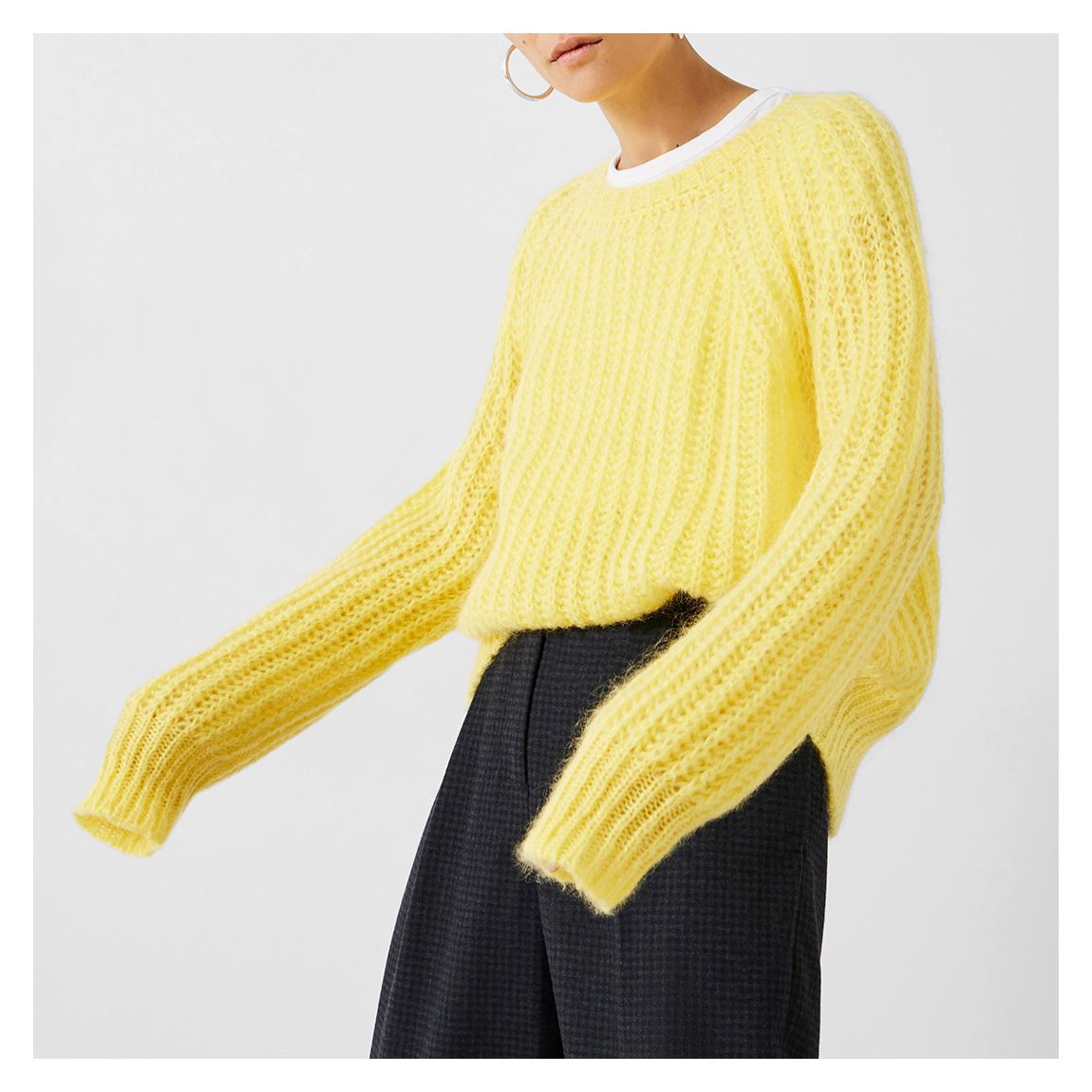 Lemon Tabby Fluffy Crew Jumper main product photo