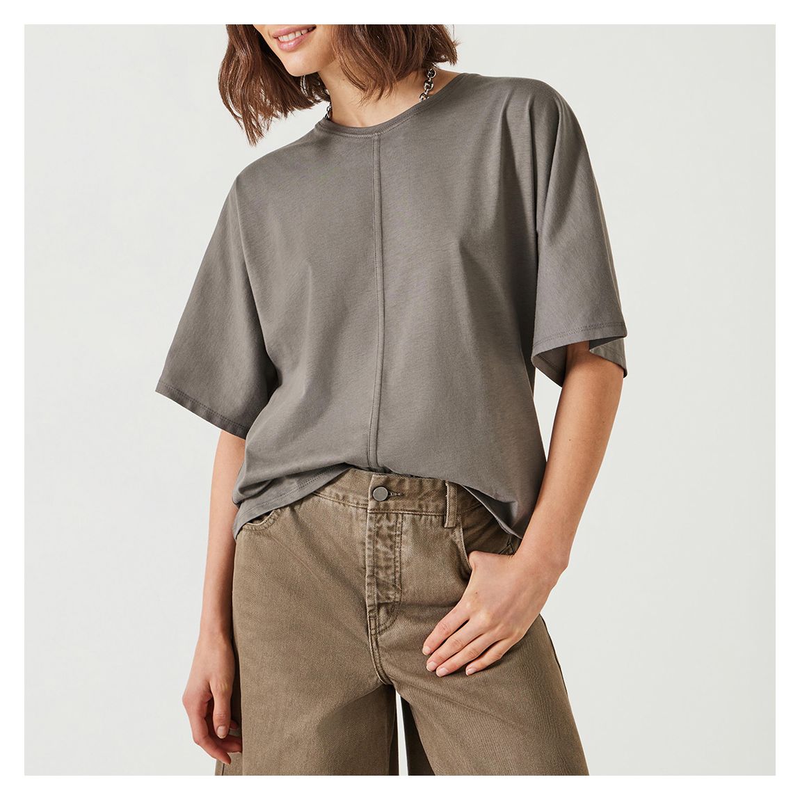 Grey Tamara Relaxed T-Shirt main product photo