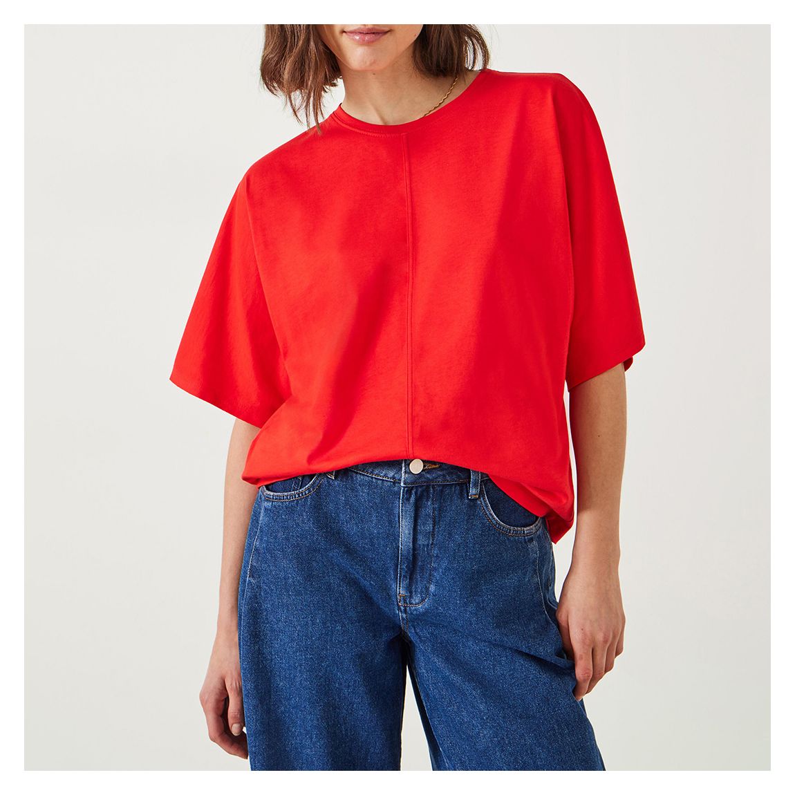 Bright Red Tamara Relaxed T-Shirt main product photo