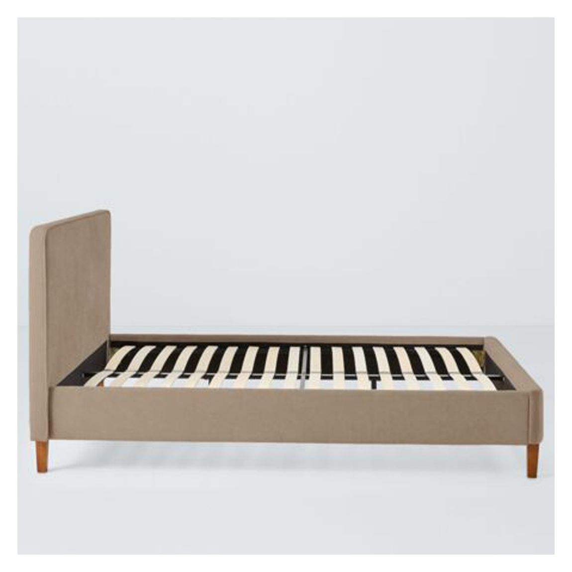 Victor Bed Brushed Weave Beige - Single main product photo