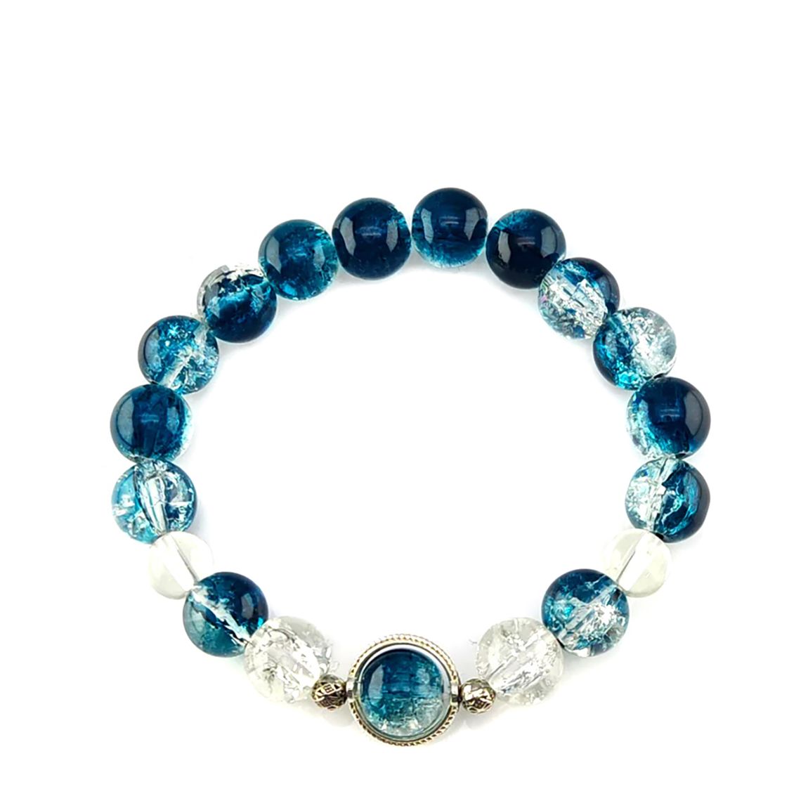 18K White Gold Multi Blue Celestial Bracelet main product photo