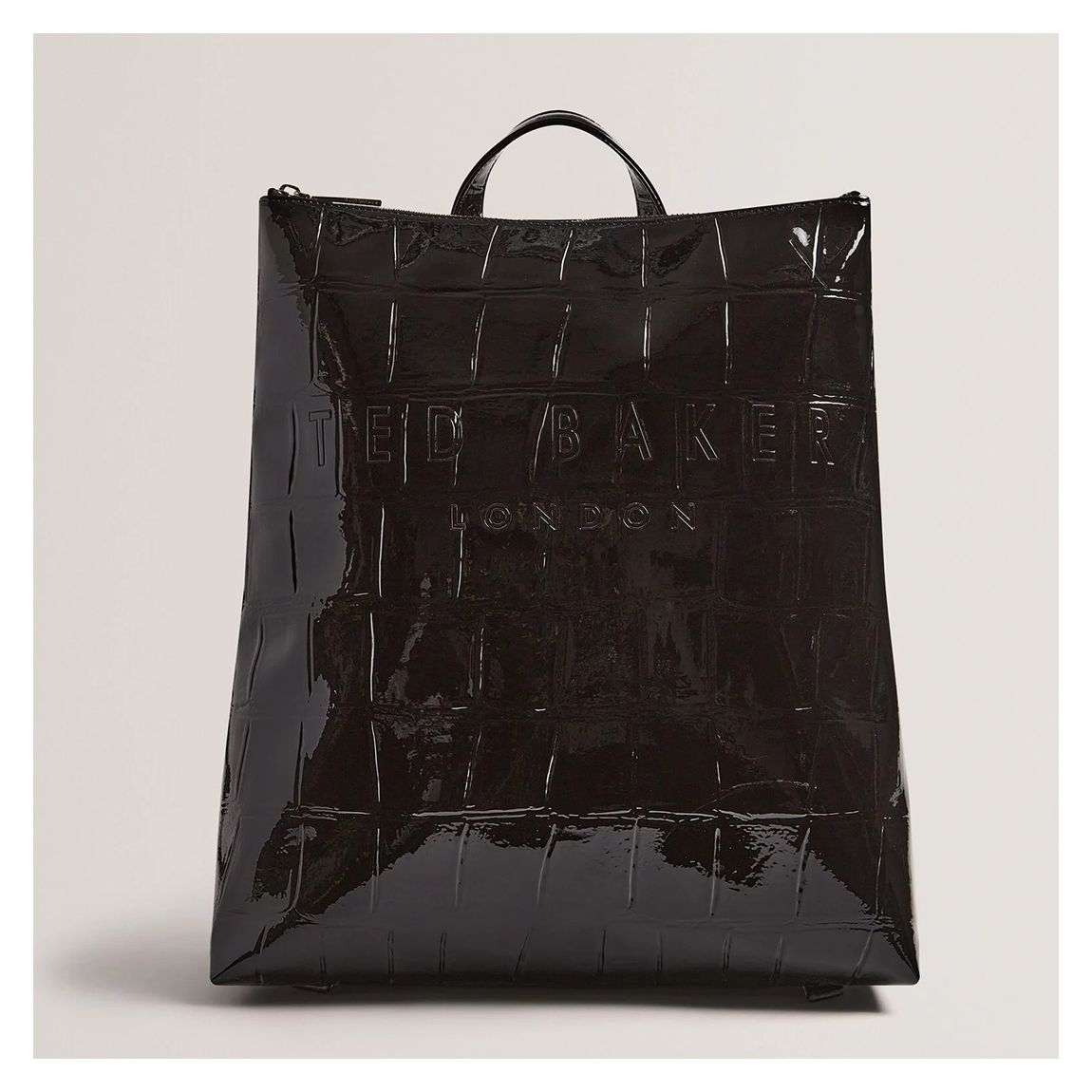 Black Icon Croc Effect Backpack main product photo
