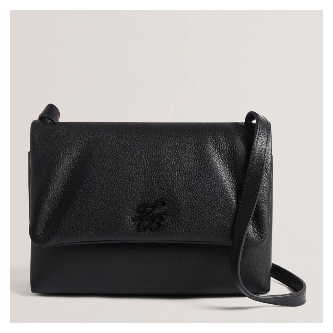 Black Marrisa Padded Leather Crossbody Bag main product photo