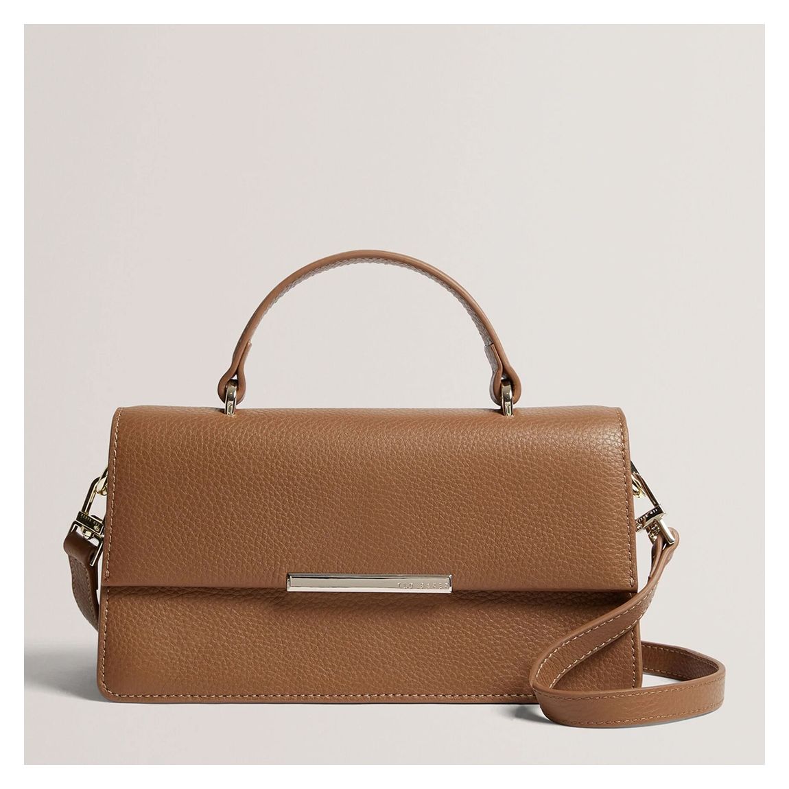 Brown Rosly Bar Detail Elongated Bag main product photo