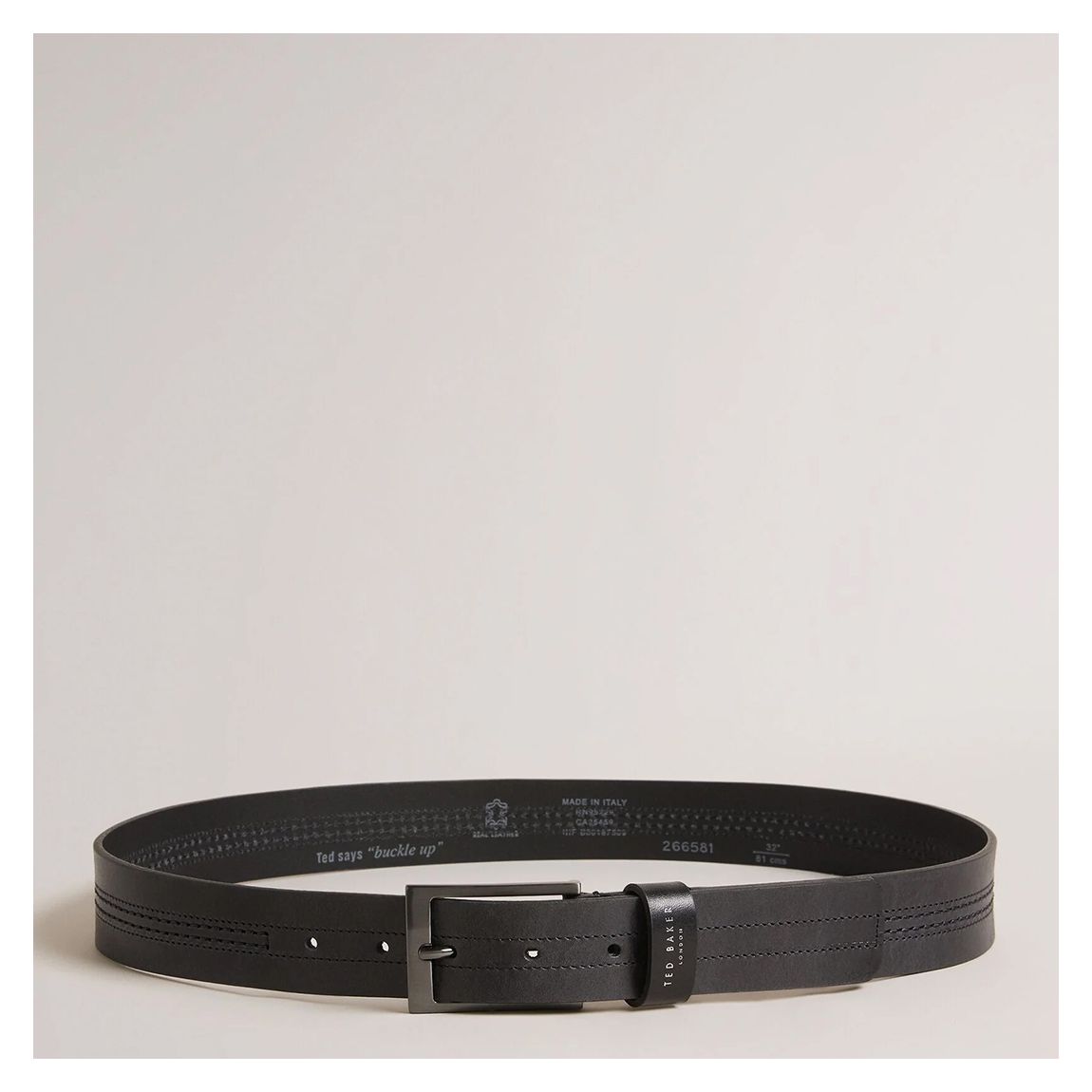 Black Crisic Leather Belt main product photo