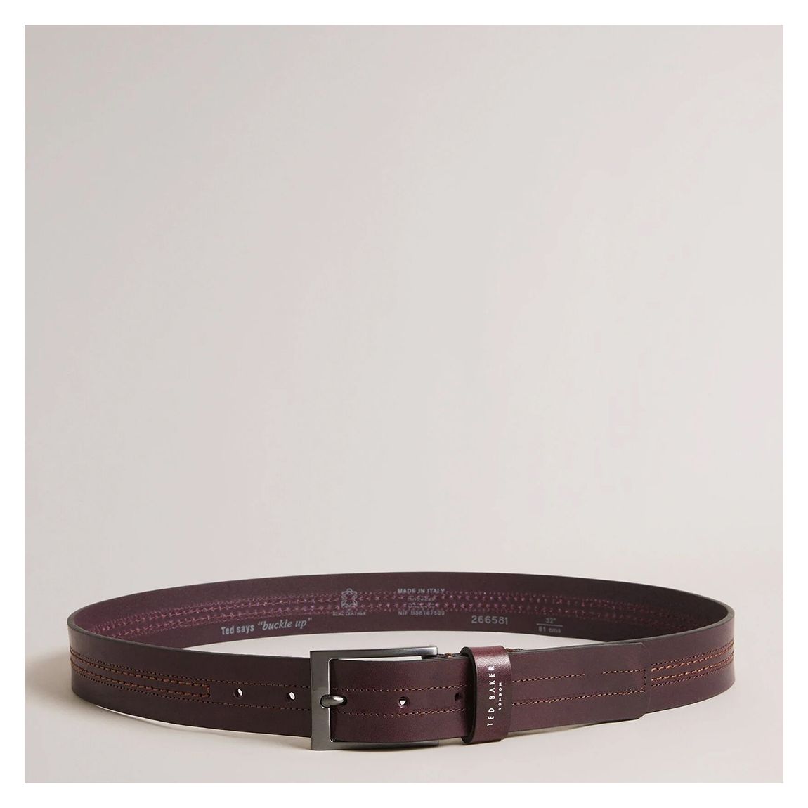 Brown Crisic Leather Belt main product photo