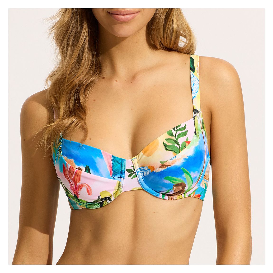 Turquoise DD Cup Underwire Bra main product photo