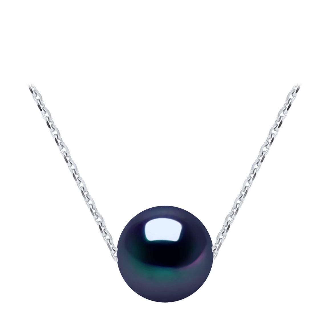 Black Double Pearl Necklace main product photo