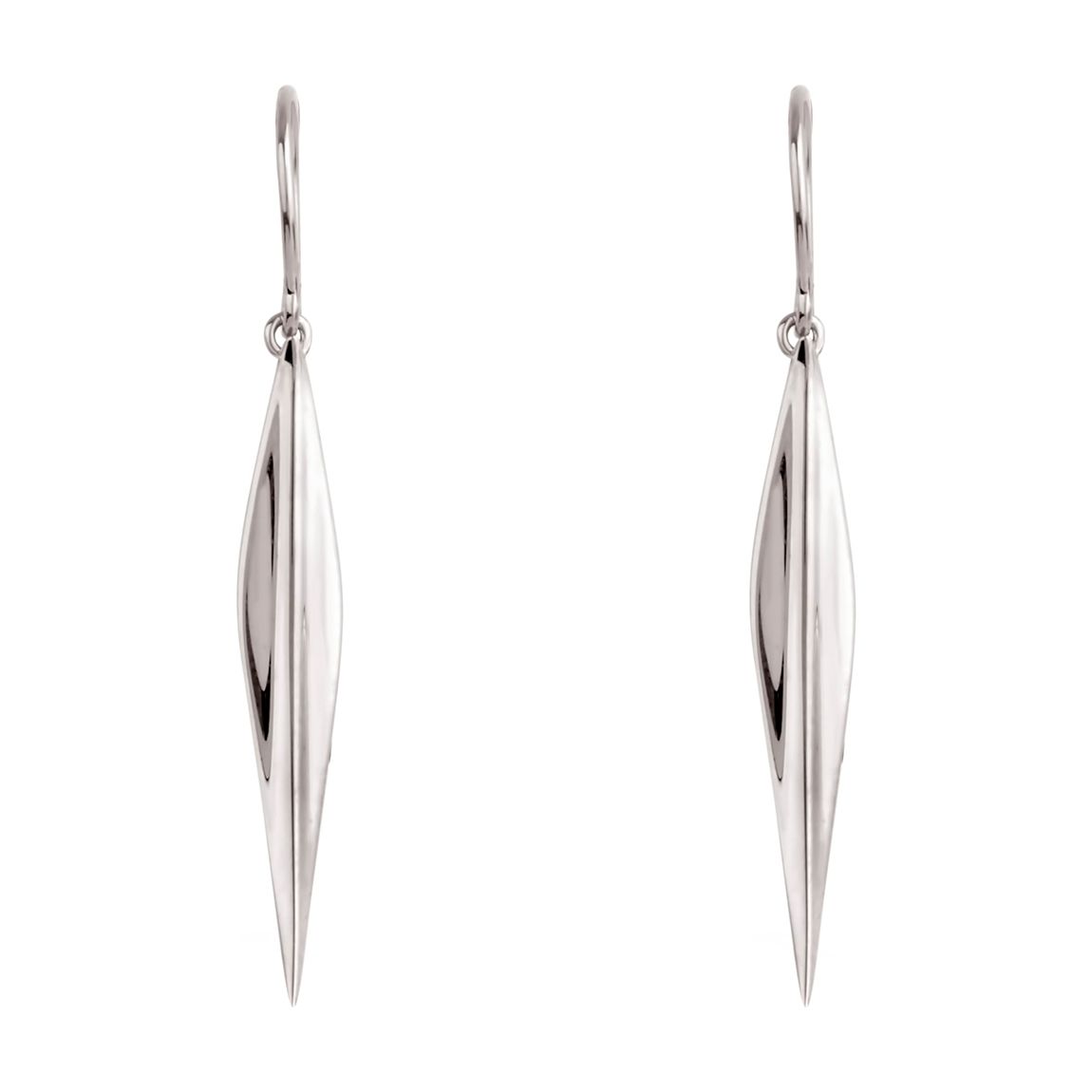 Sterling Silver Lotus Long Single Petal Drops main product photo