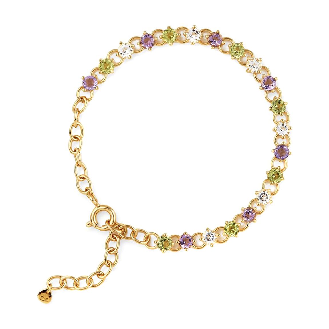 Multi-Coloured Suffragette Tennis Bracelet main product photo