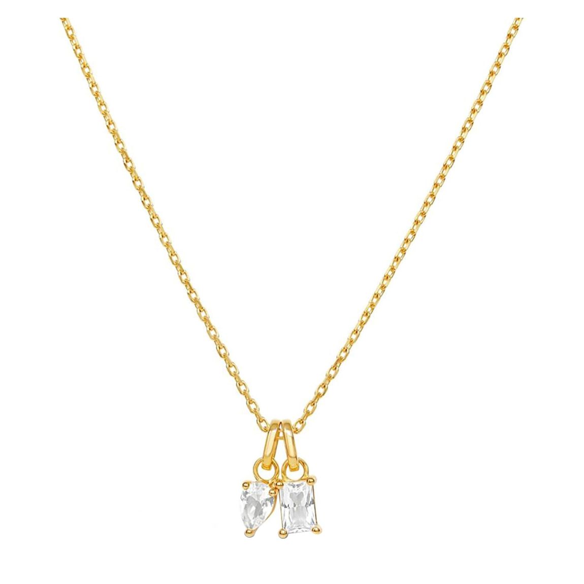 Multi-Coloured Gem-Set Duo White Sapphire Necklace main product photo