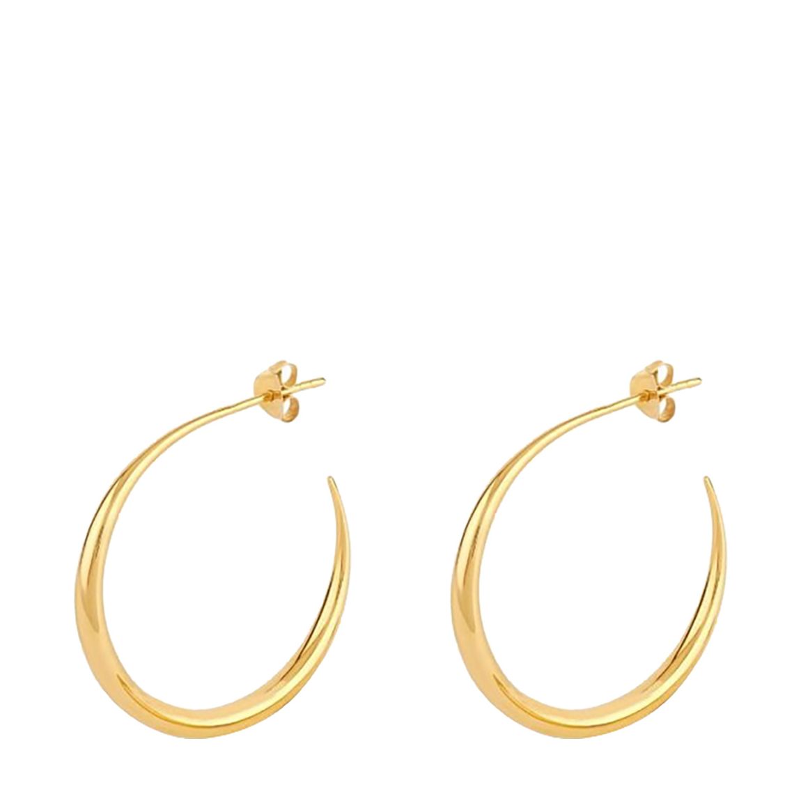 Gold Plated Signature Tapering Hoops main product photo