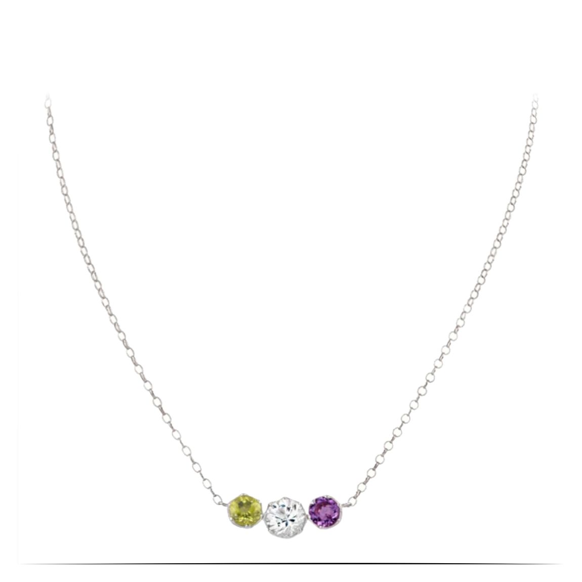 Multi-Coloured Suffragette Scoop Necklace main product photo