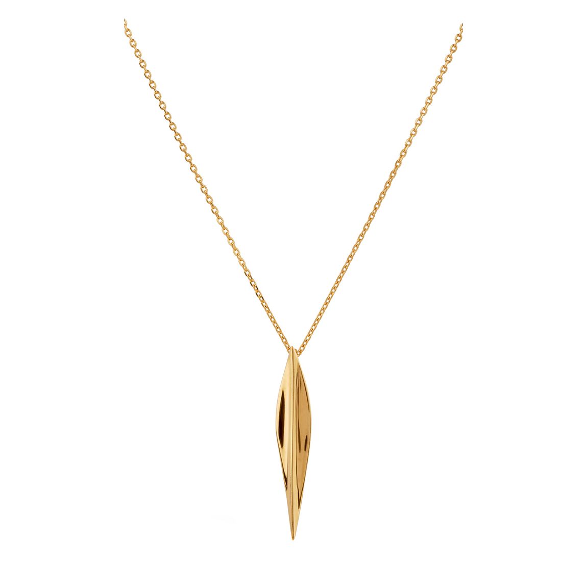 Gold Plated Lotus Long Single Petal Pendant main product photo