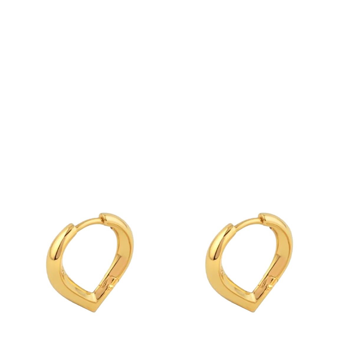 Gold Plated Sunbeam Small Point Click Hoops main product photo
