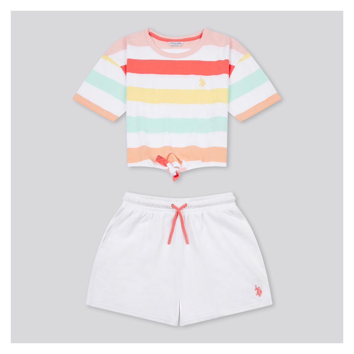 Multi Stripe Tee and Short Set main product photo