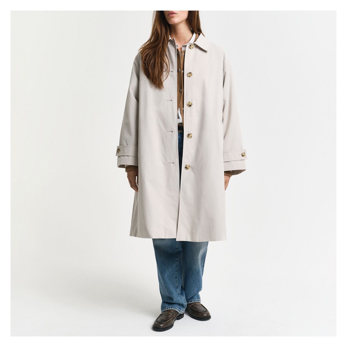 Sand Relaxed Car Coat main product photo