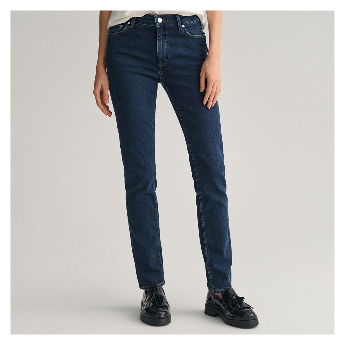 Dark Blue Slim Super Stretch Jeans main product photo