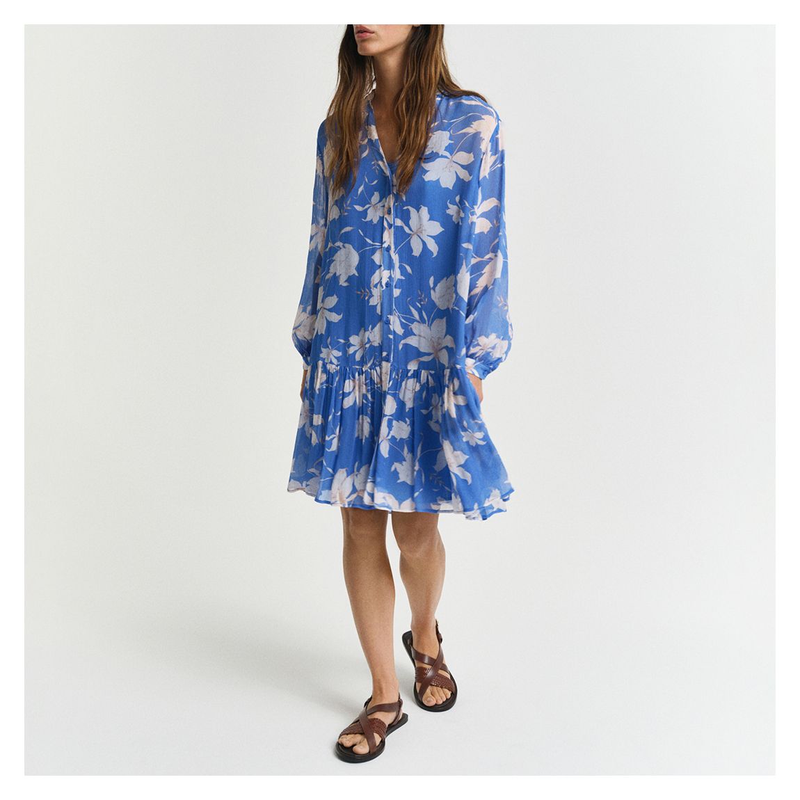 4503400 SHEER FLORAL PRINT DRESS main product photo