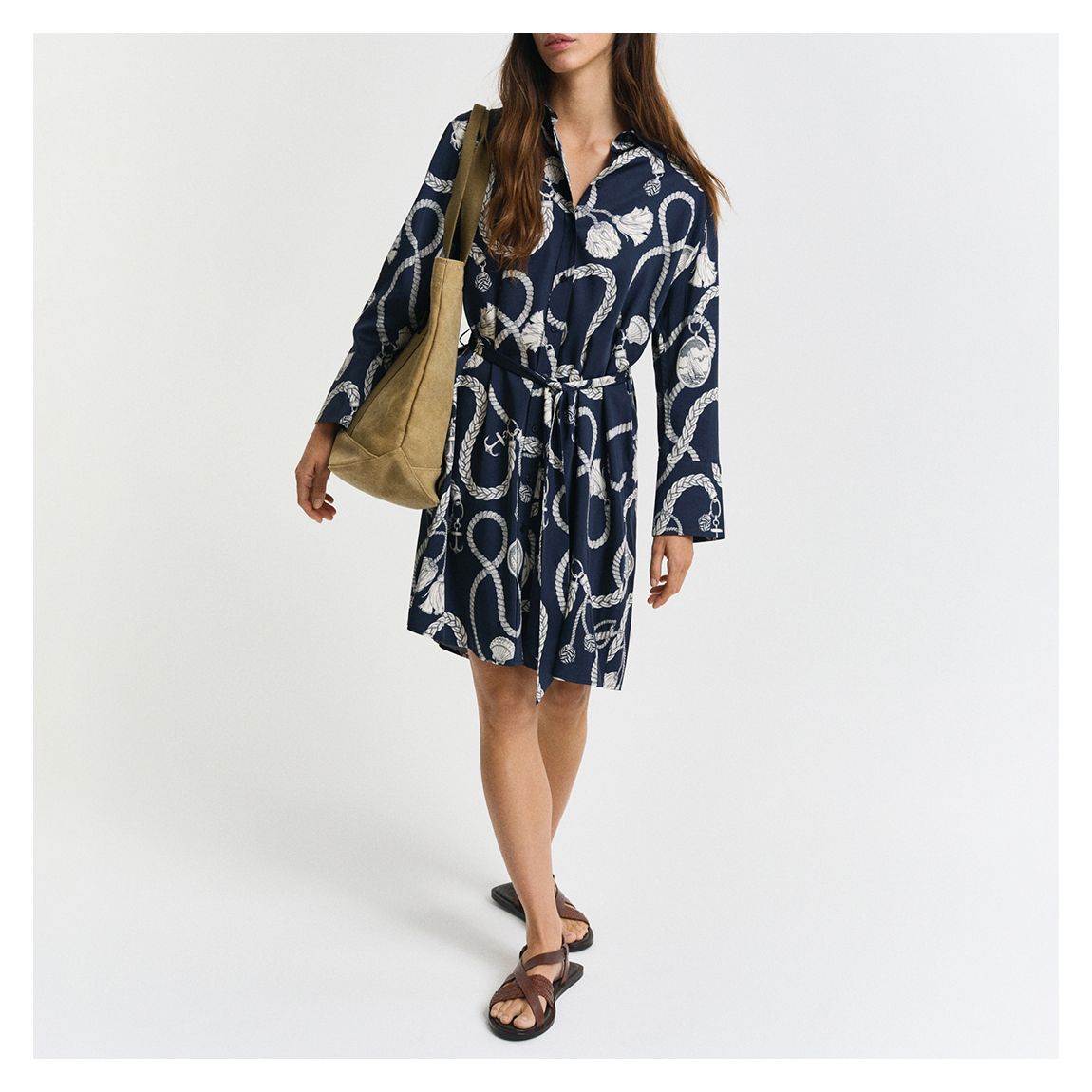 4503388 REL SAILING PRINT SHIRT DRESS main product photo