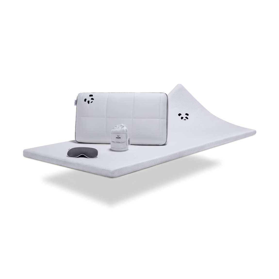 Panda Bamboo Mattress Topper Bundle - King main product photo