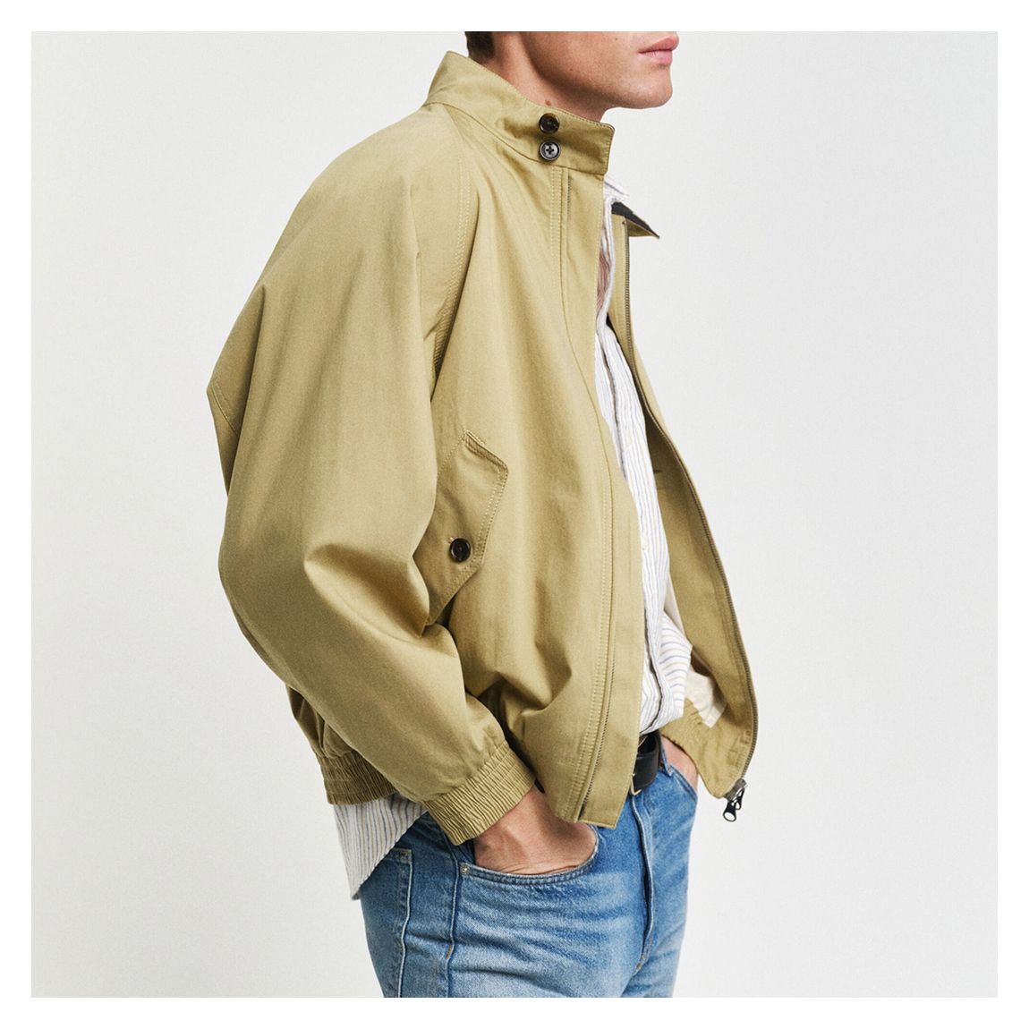 Sand Cotton Harrington Jacket main product photo