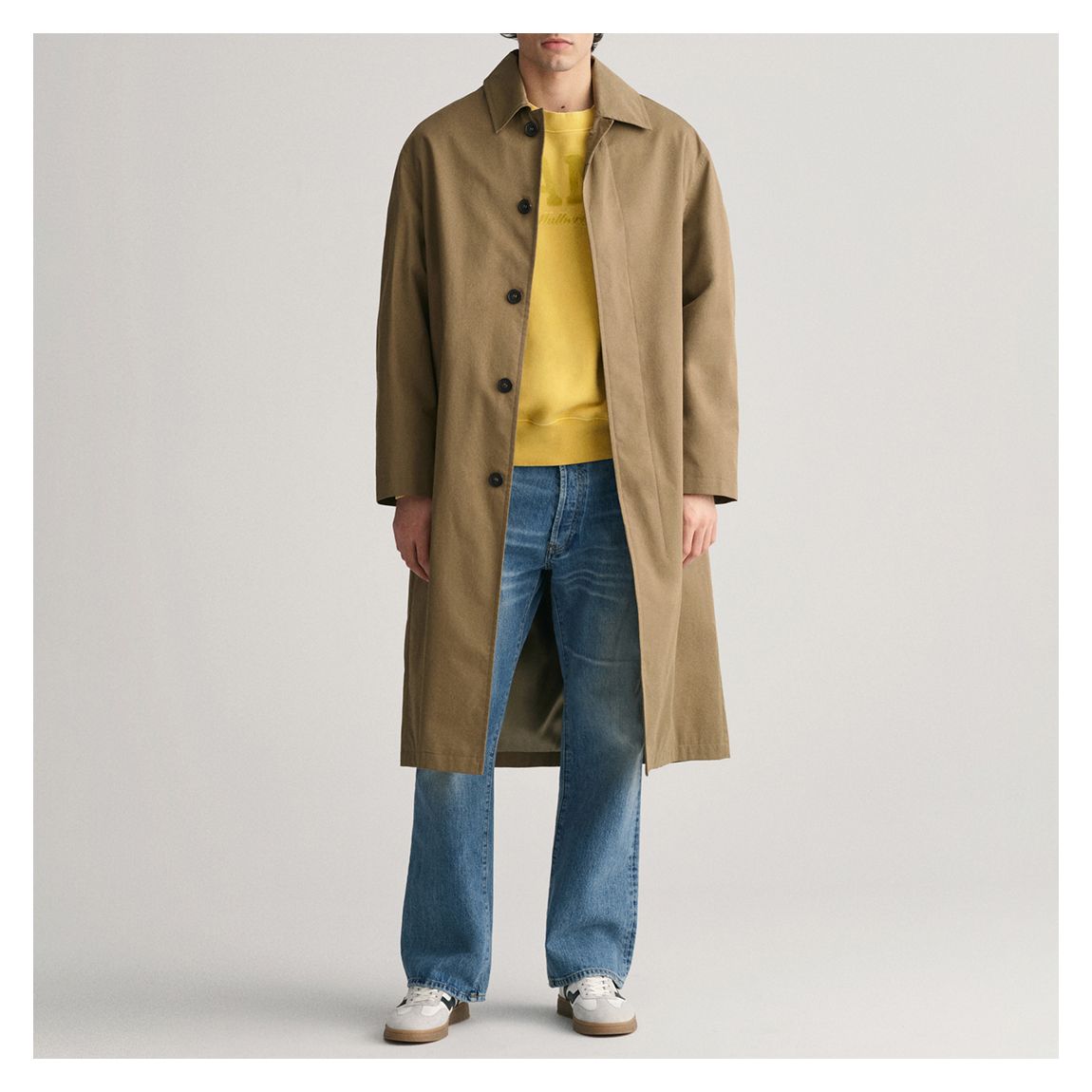 Brown Cotton Blend Car Coat main product photo