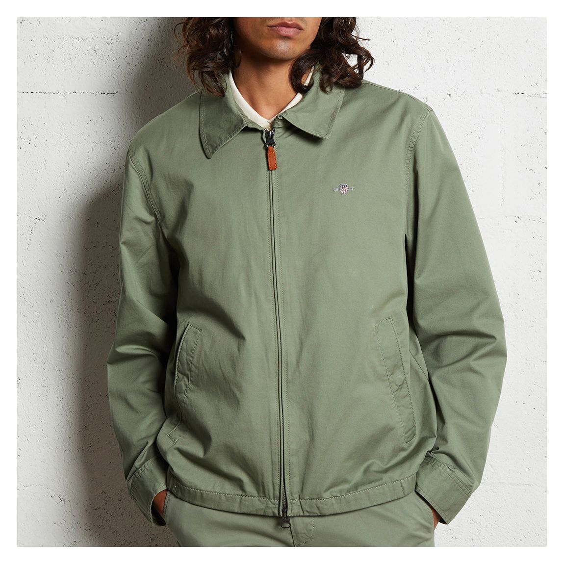 Green Cotton Windcheater Jacket main product photo