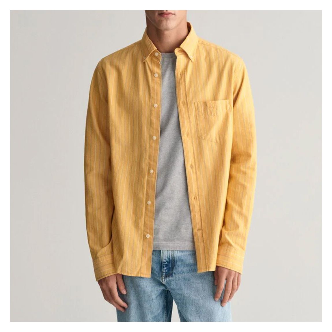 Yellow Archive Oxford Stripe Shirt main product photo