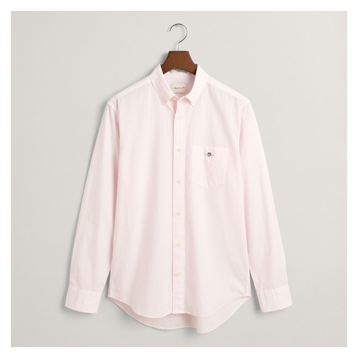 Pink/White Stripe Classic Cotton Poplin Shirt main product photo