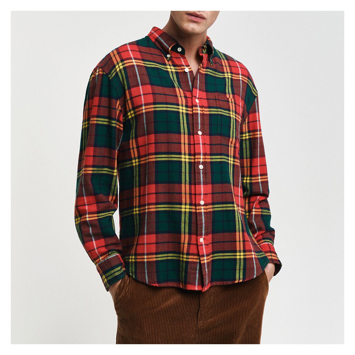 Red Tartan Cotton Shirt main product photo