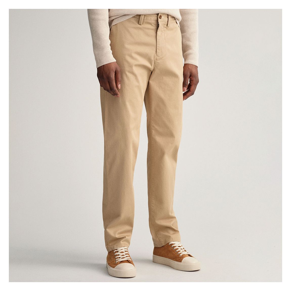 Sand Garment Dyed Twill Jeans main product photo