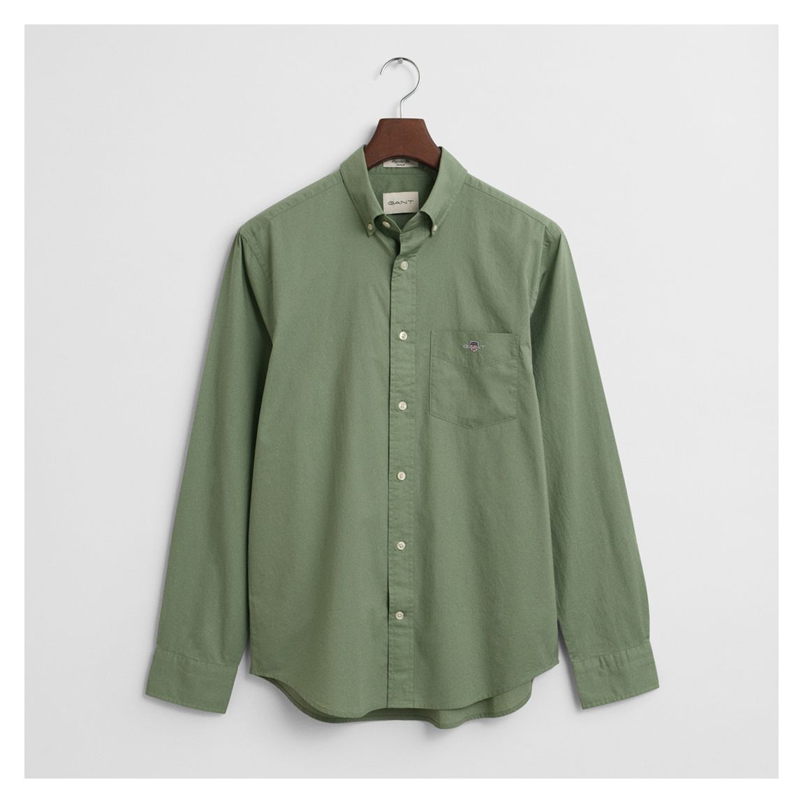 Green Classic Cotton Poplin Shirt main product photo