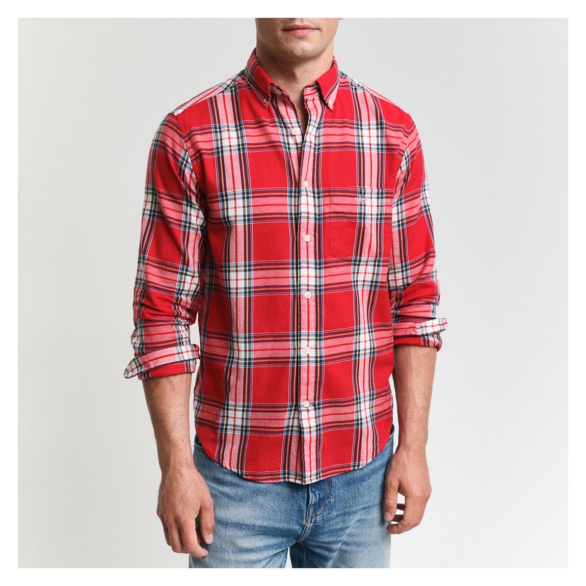 Red Flannel Check Cotton Shirt main product photo
