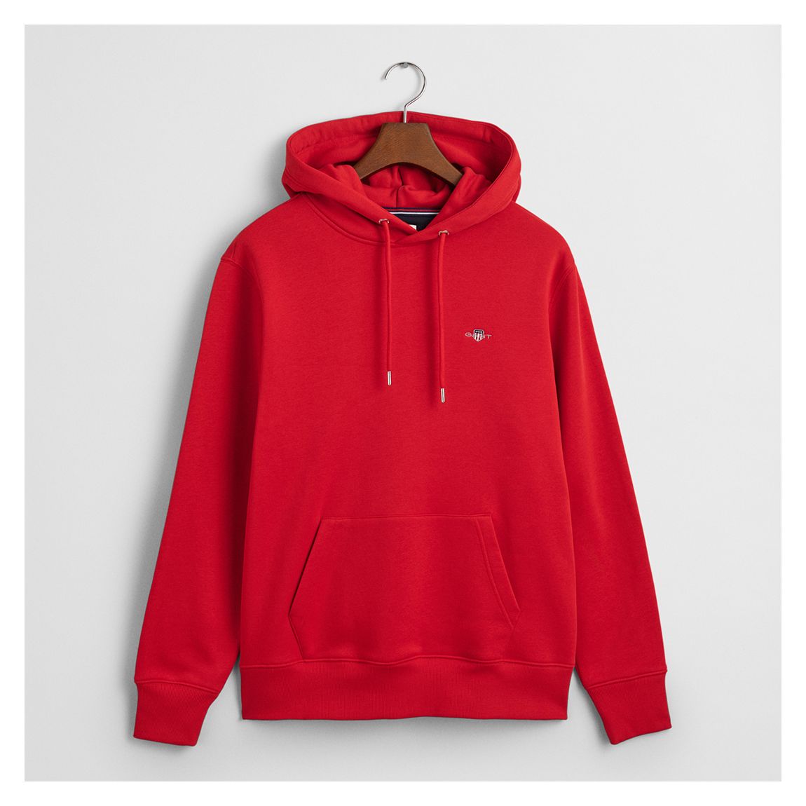 Red Regular Shield Cotton Blend Hoodie main product photo