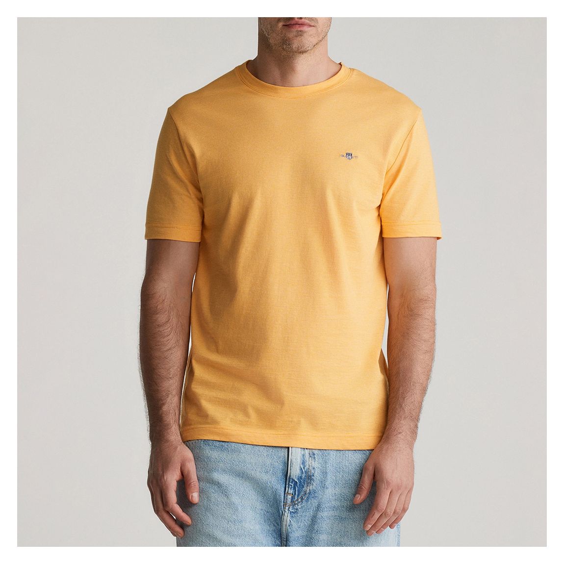 Yellow Small Stripe Cotton T-Shirt main product photo