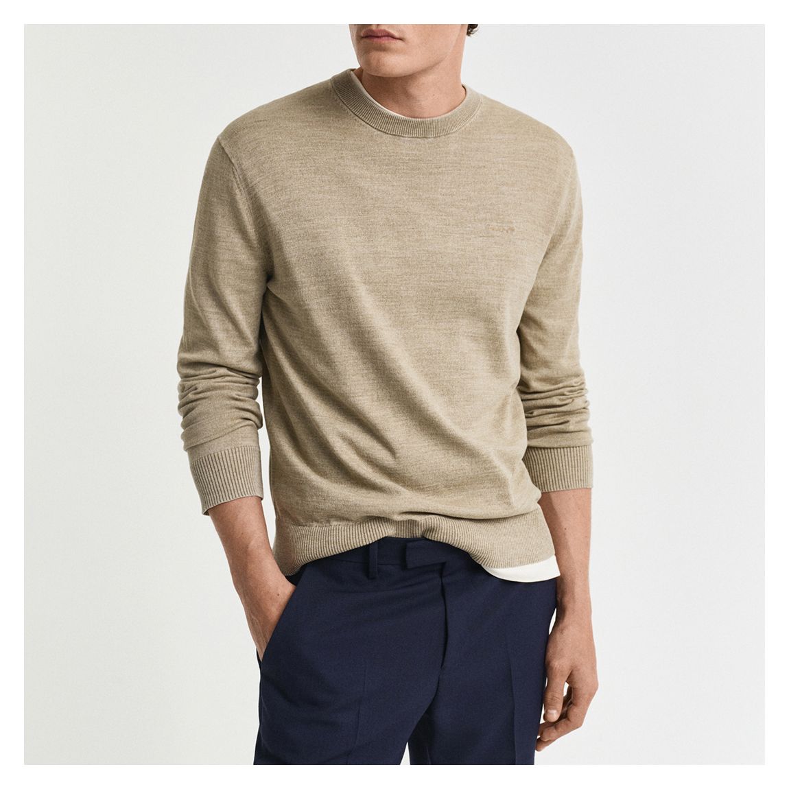 Stone Sunfaded Cotton Jumper main product photo