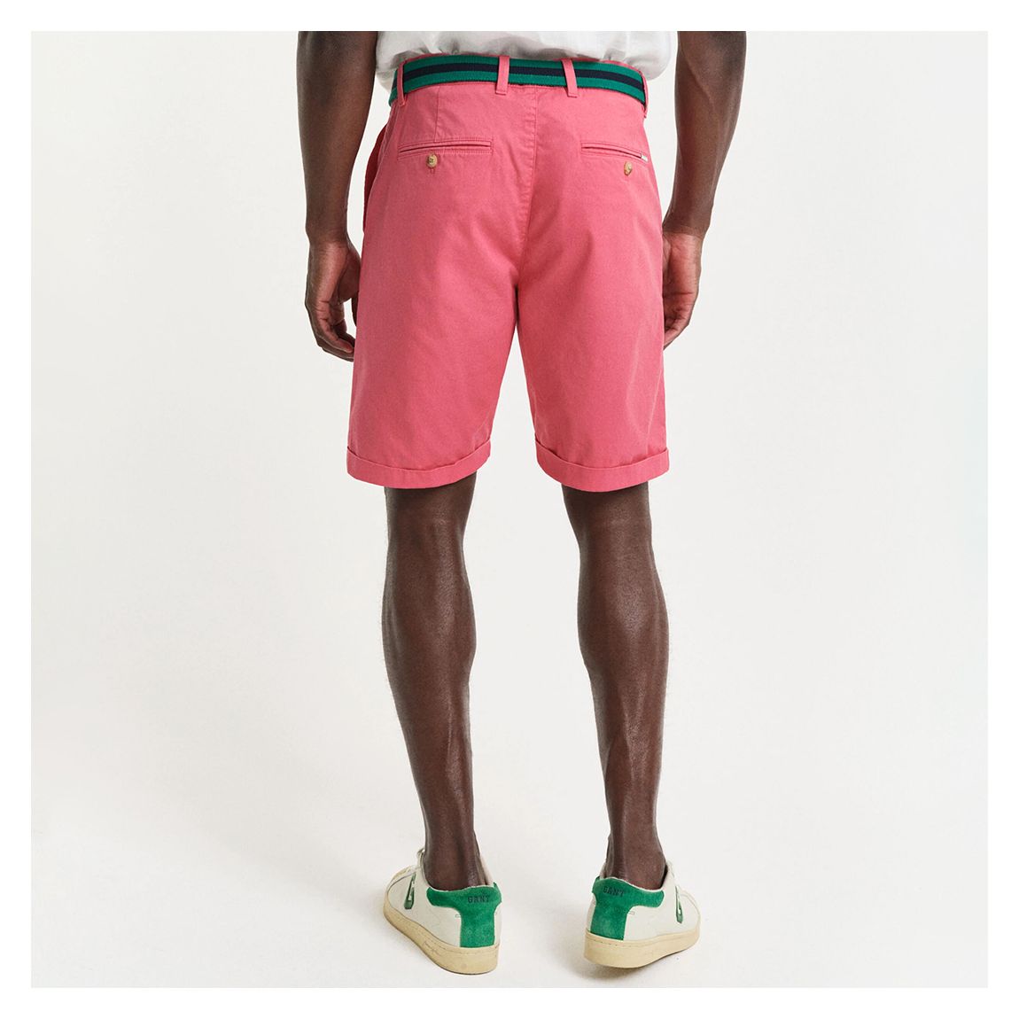 Red Slim Sunfaded Chino Shorts main product photo