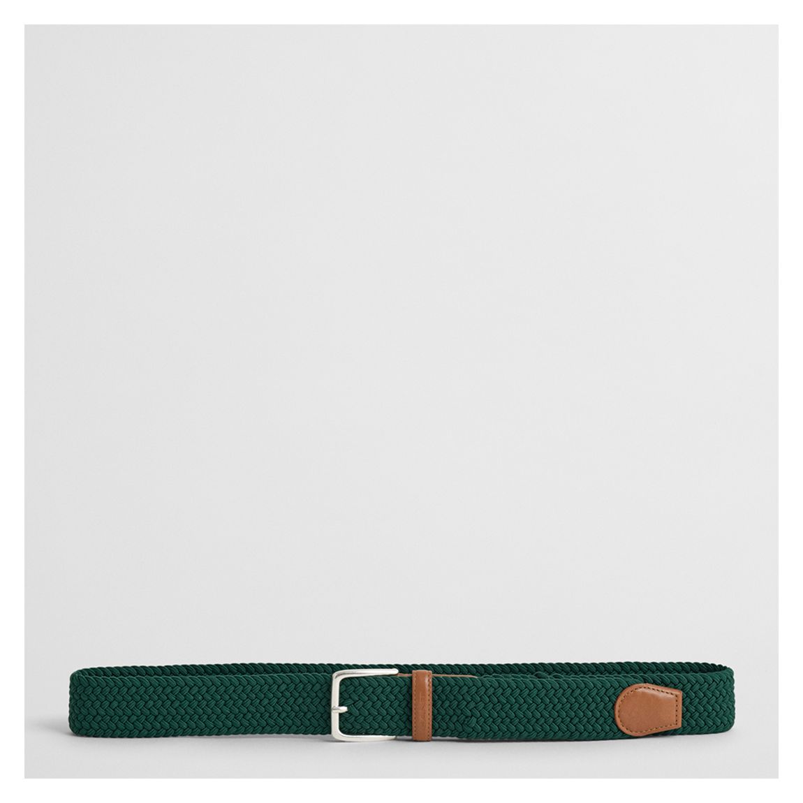 Black Elastic Braided Belt main product photo
