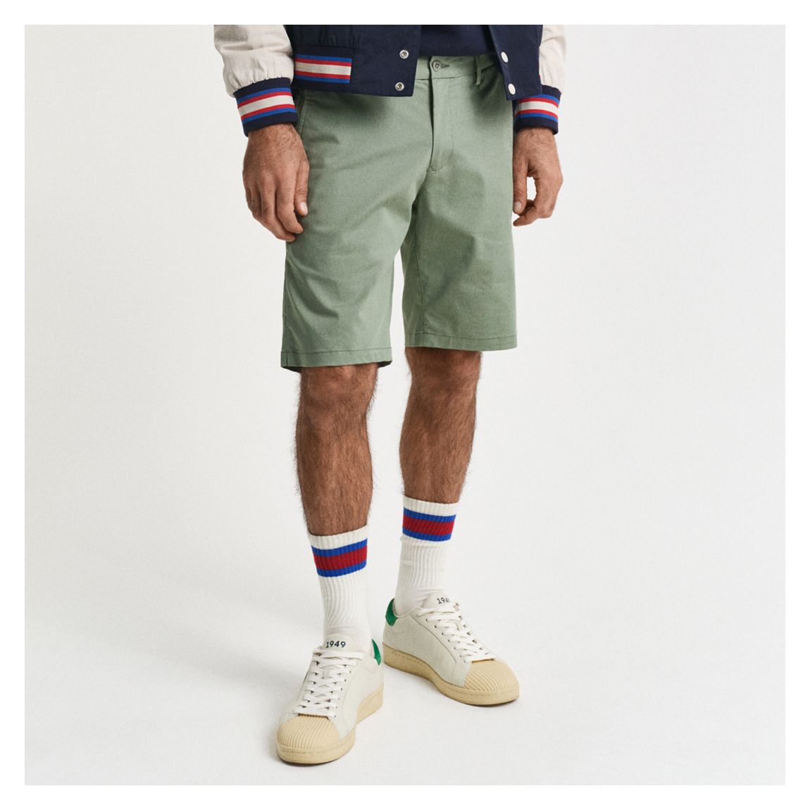 Sage Slim Chino Shorts main product photo
