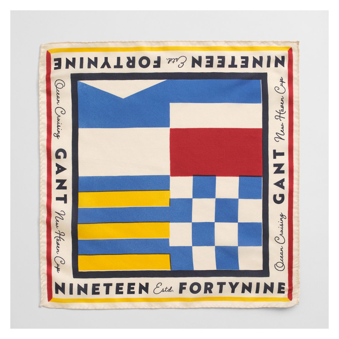 Multi Signal Flag Silk Pocket Square main product photo