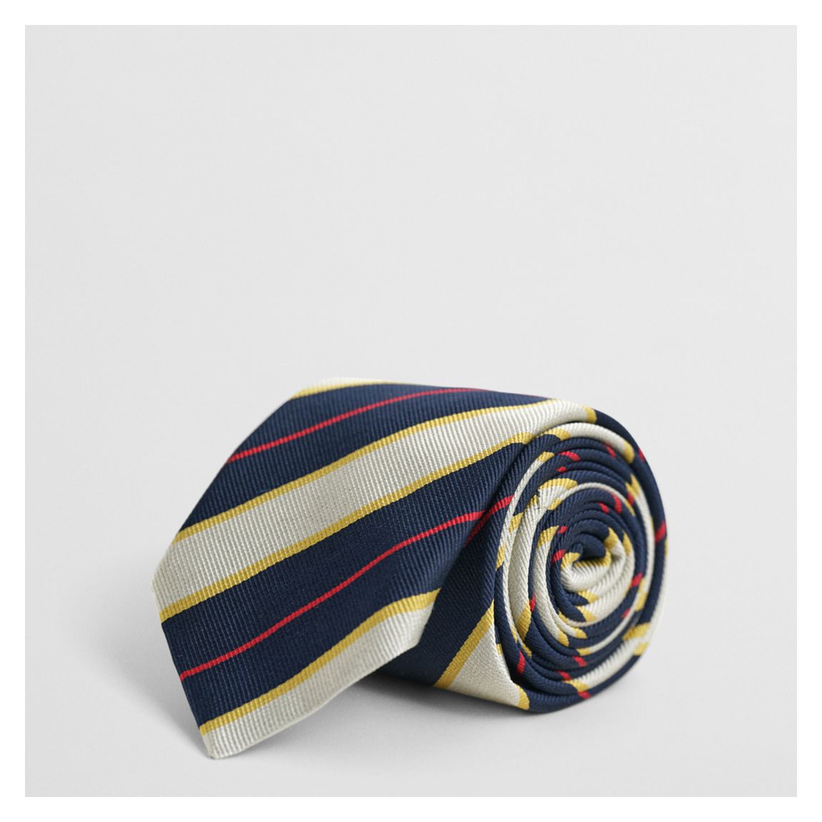 Multi Stripe Collegiate Silk Tie main product photo