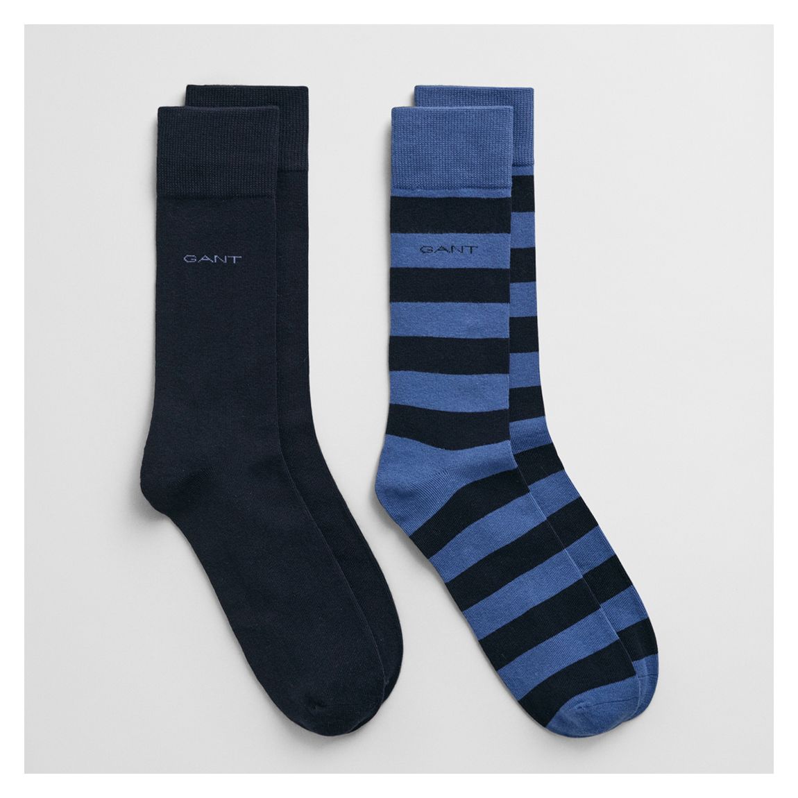 Blue Barstripe 2 Pack Cotton Blend Socks main product photo