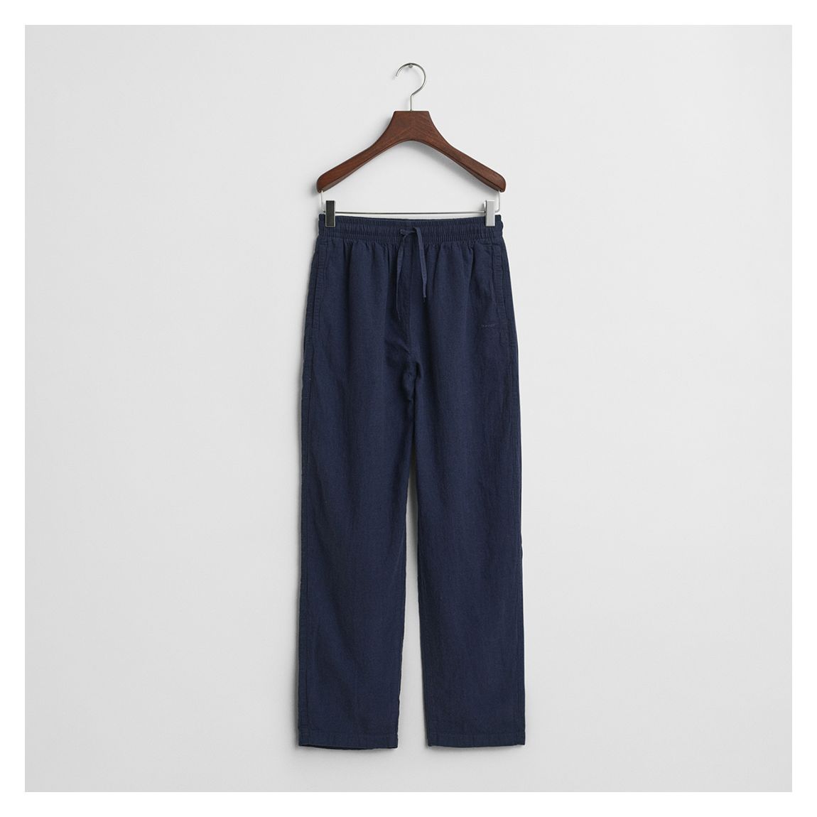 Navy Cotton Linen Joggers main product photo