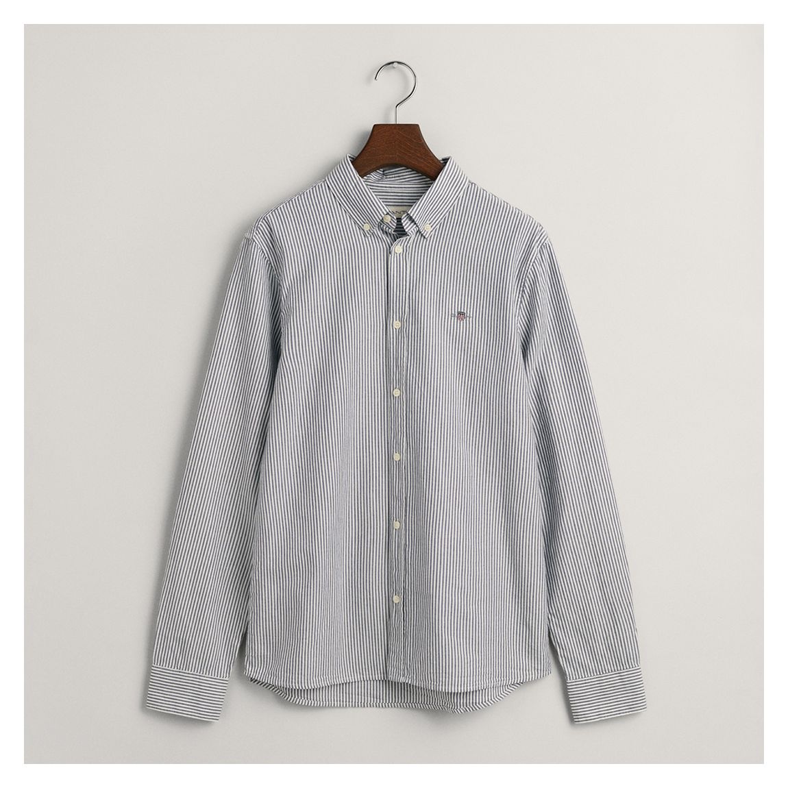 Light Blue Oxford Striped Cotton Shirt main product photo
