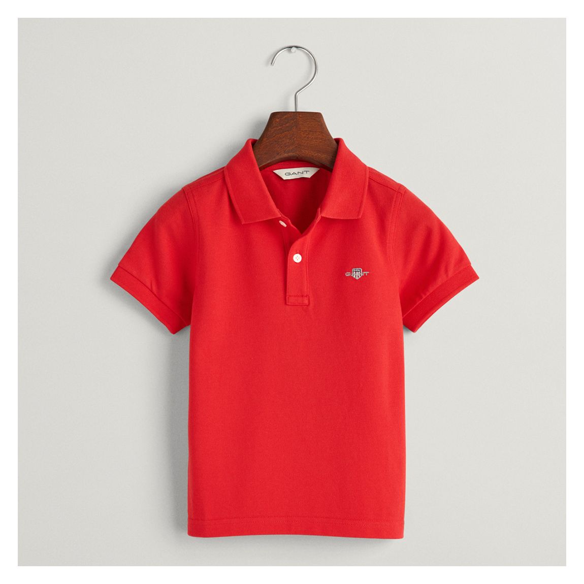 Red Shield Pique Polo Cotton Top main product photo