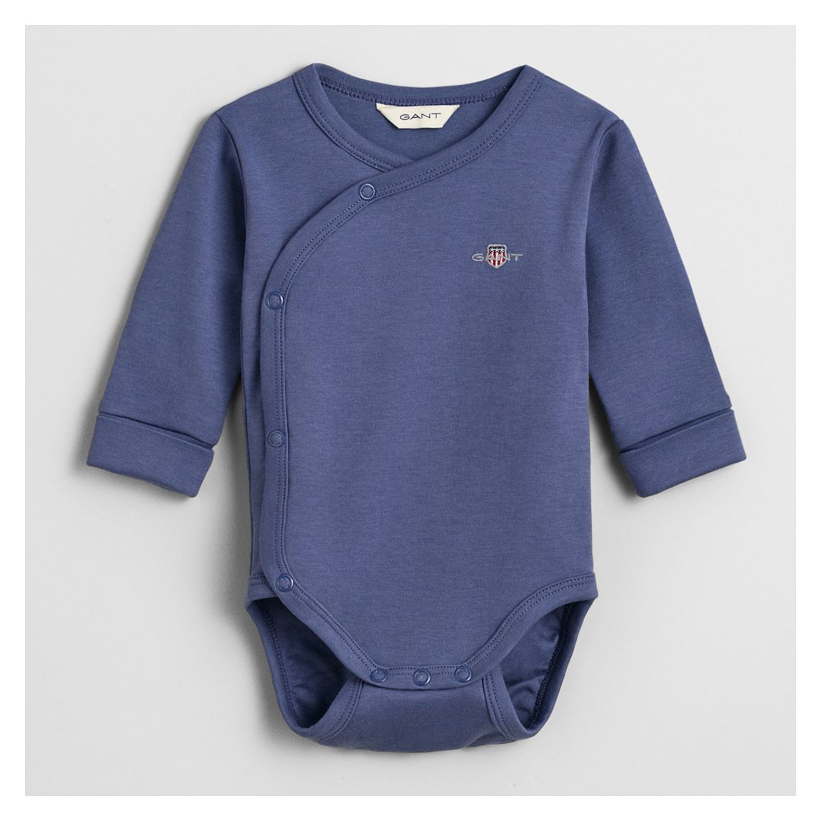 Baby Dark Blue Shield Cotton Bodysuit main product photo
